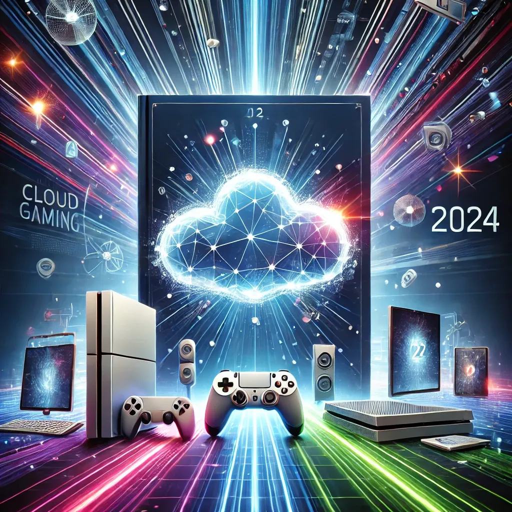 The Cloud Gaming Revolution Who S Leading The Industry In 2024 DALL E 2024 12 11 12.17.27 A Futuristic Cover Showcasing The Concept Of Cloud Gaming In 2024. The Image Features A Dynamic Cloud Shaped Digital Structure Emitting B.webp